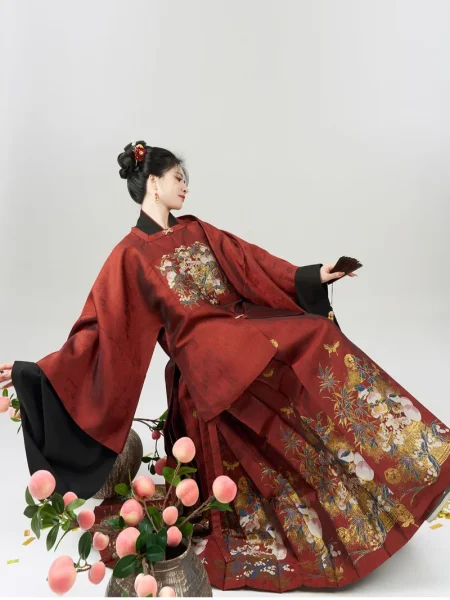 Hanfu Uomo - Abito Tradizionale Coreano/Cinese Dinastia Ming - Hanbok Completo Con Etichette